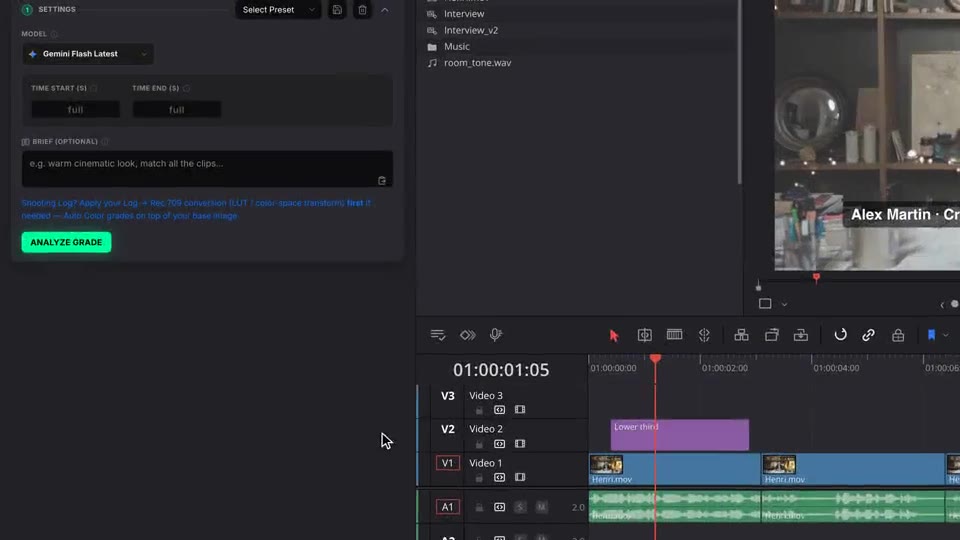 Escribiendo un look cálido y cinematográfico en el brief de Auto Color